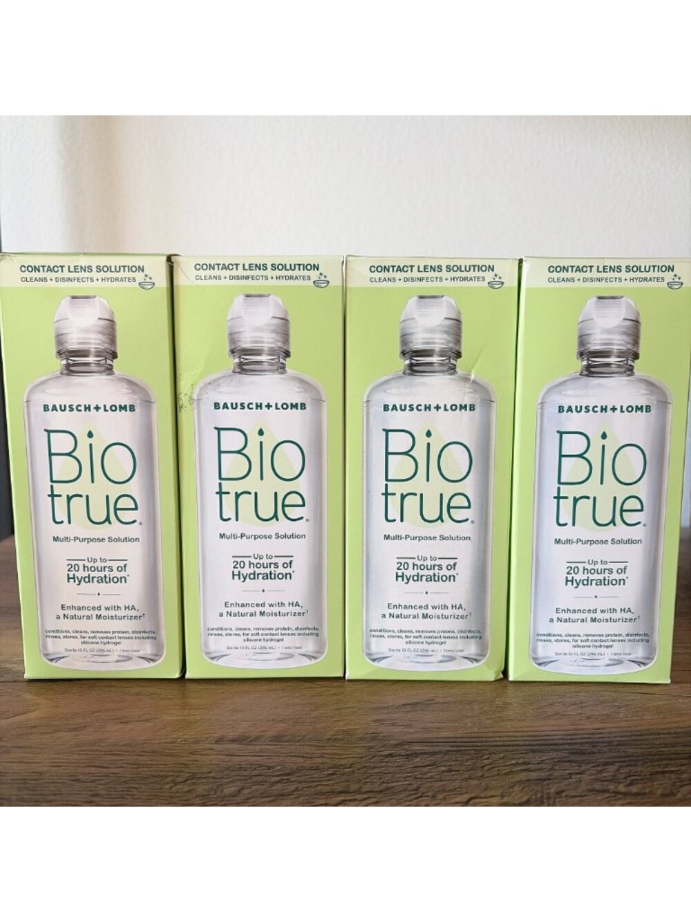 Lot of 4 BAUSCH + LOMB Biotrue Multi-Purpose Contact Solution 10oz